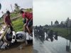 Dua Pengendara Motor Terjatuh di Jalur Batujaya, Diduga Jalan Licin Akibat Rembesan Irigasi