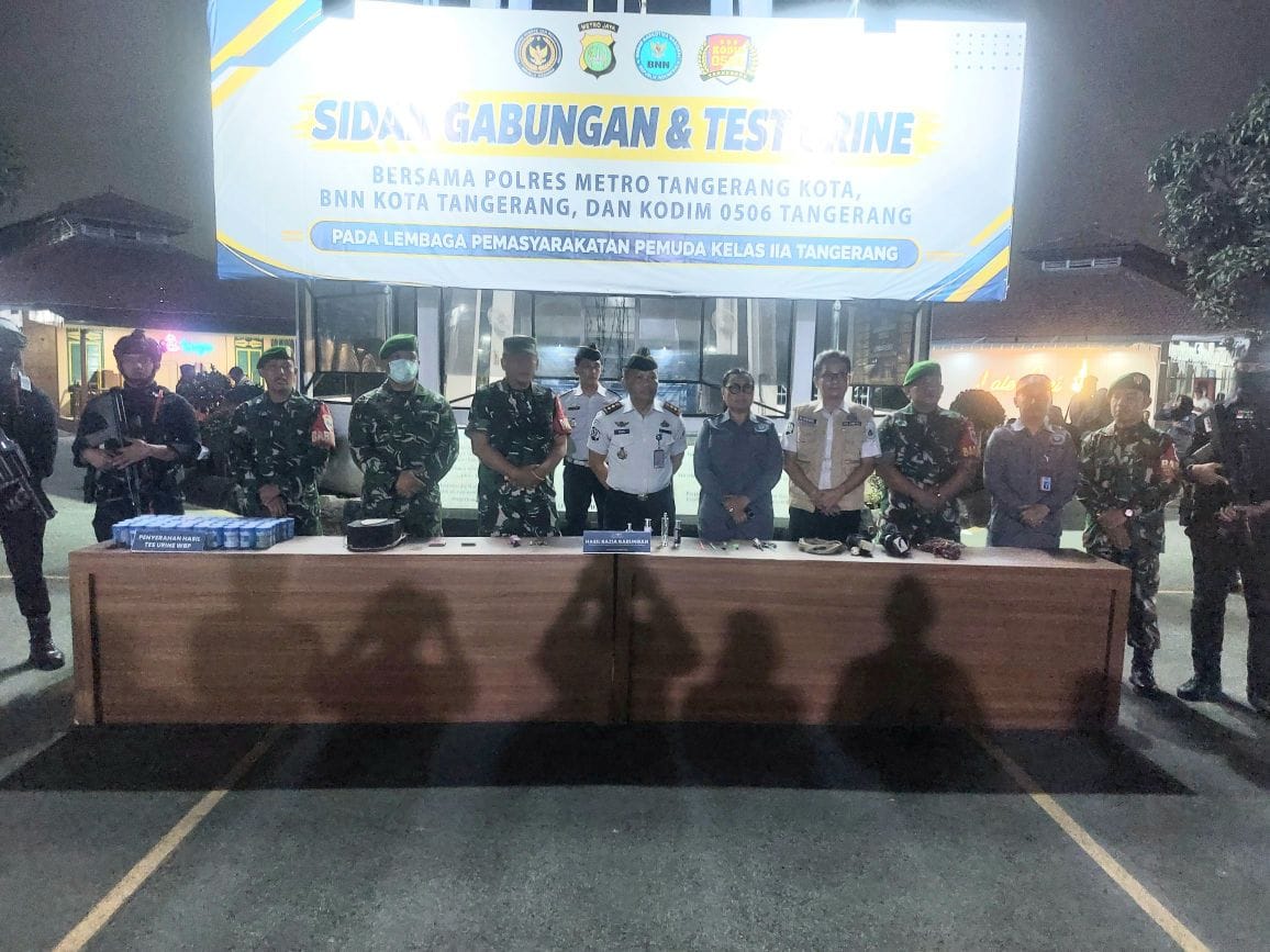 BNN dan Aparat Gabungan Sidak Lapas Pemuda Tangerang, Ini Temuannya
