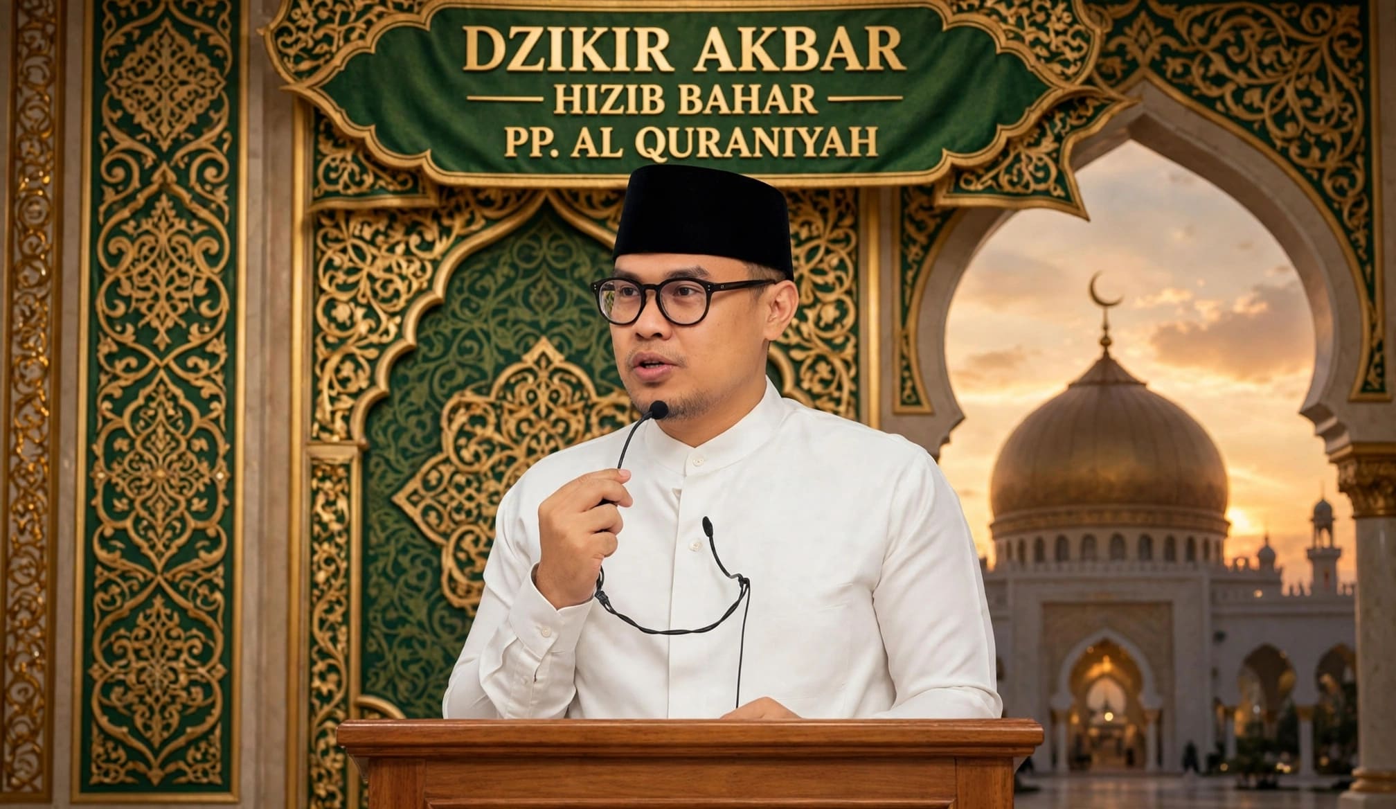 Wakil Wali Kota Tangsel Pilar Saga Ichsan Hadiri Dzikir Akbar Hizib Bahar di Ponpes Al Qur’aniyah