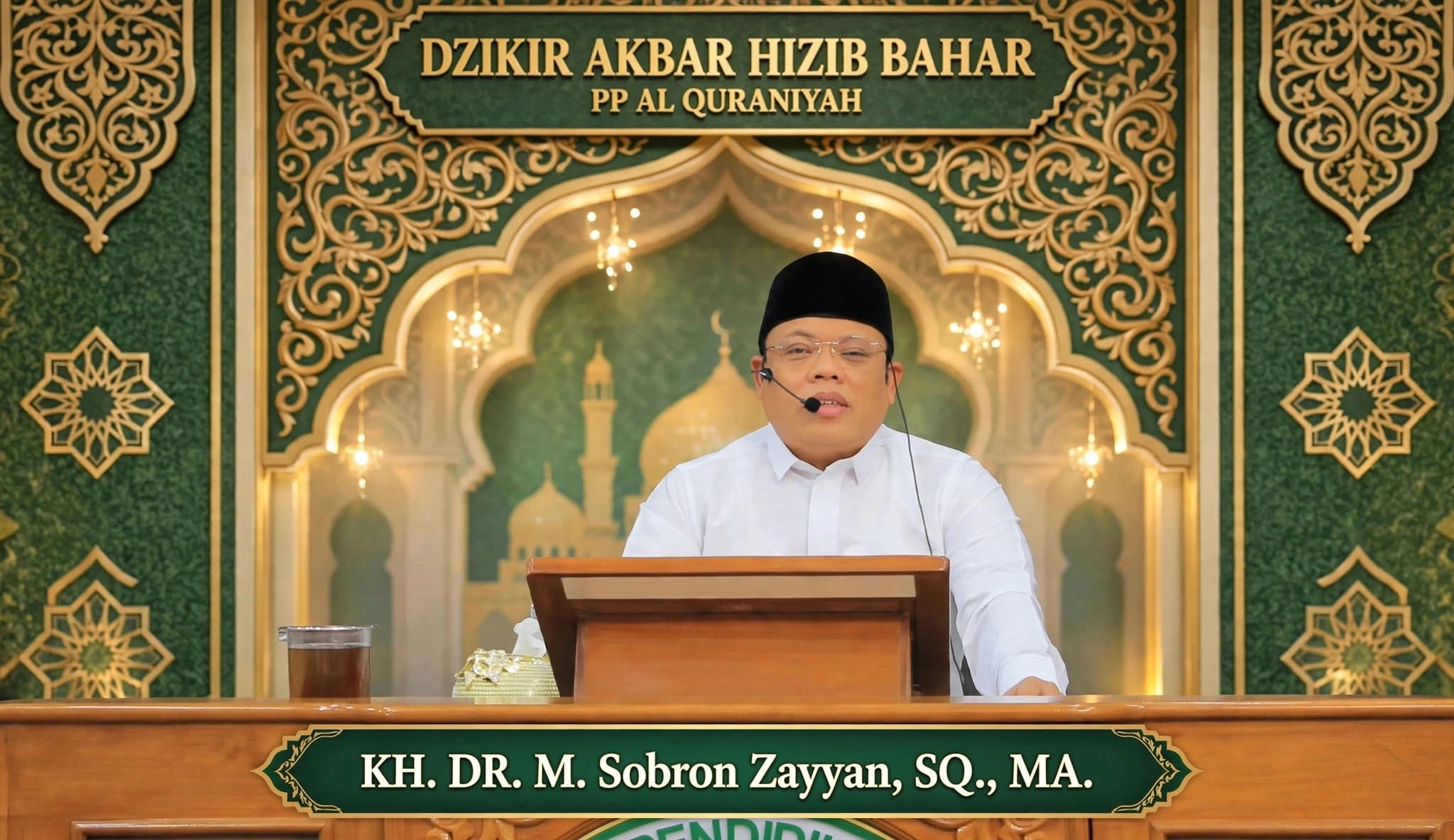KH. DR. Sobron Zayyan Ingatkan Jaga Hati dari Buruk Sangka di Pengajian Hizib Bahar Ponpes Al Qur’aniyah