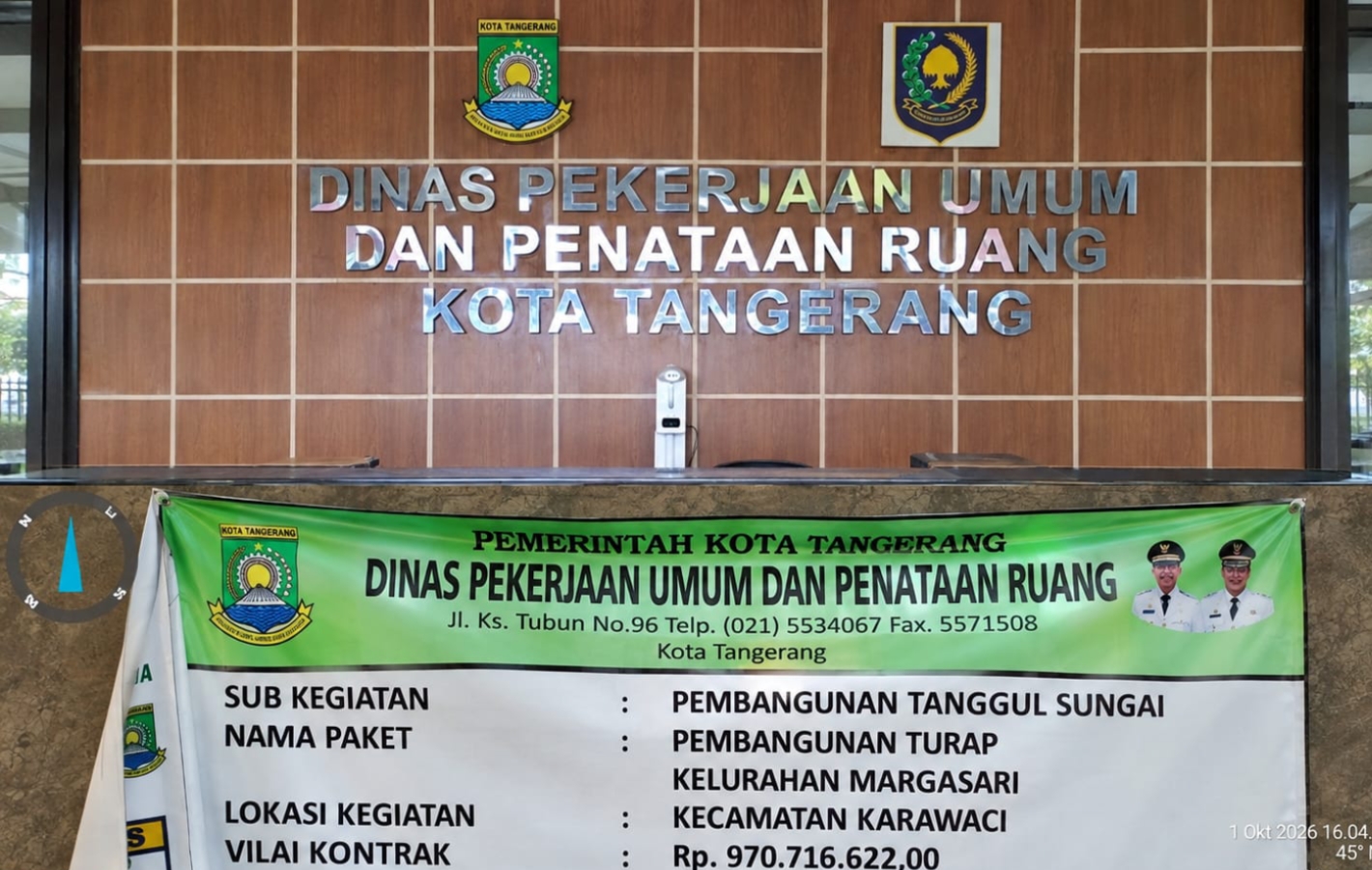 Bungkam Saat Dikonfirmasi Soal Proyek Tanggul CV Nurhaya Sukses Makmur, Komitmen Transparansi Kabid SDA PUPR Kota Tangerang Dipertanyakan