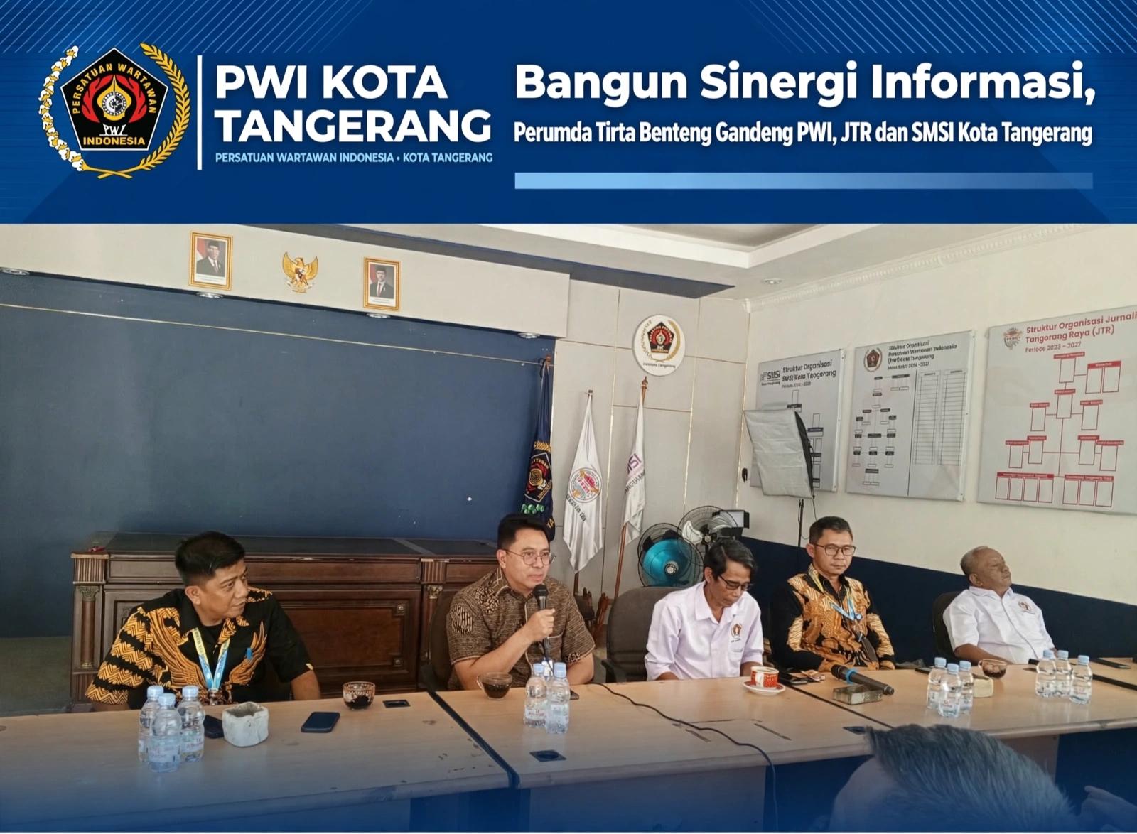 Sambangi PWI, Responsif Tidak Reaktif jadi Mekanisme Konfirmasi Media di Tirta Benteng