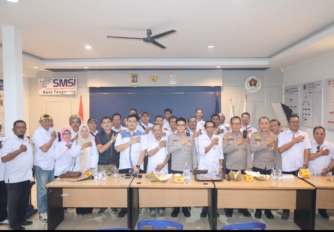 Sambangi Gedung PWI Kapolres Metro Tangerang Minta Kapolsek Respon Cepat Konfirmasi Wartawan