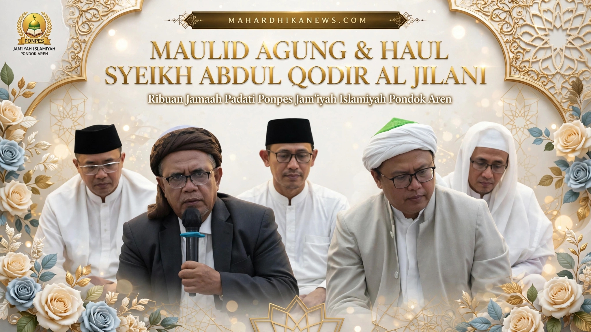 Ribuan Jamaah Padati Maulid Agung dan Haul Syeikh Abdul Qodir Al Jilani di Ponpes Jam’iyah Islamiyah Pondok Aren
