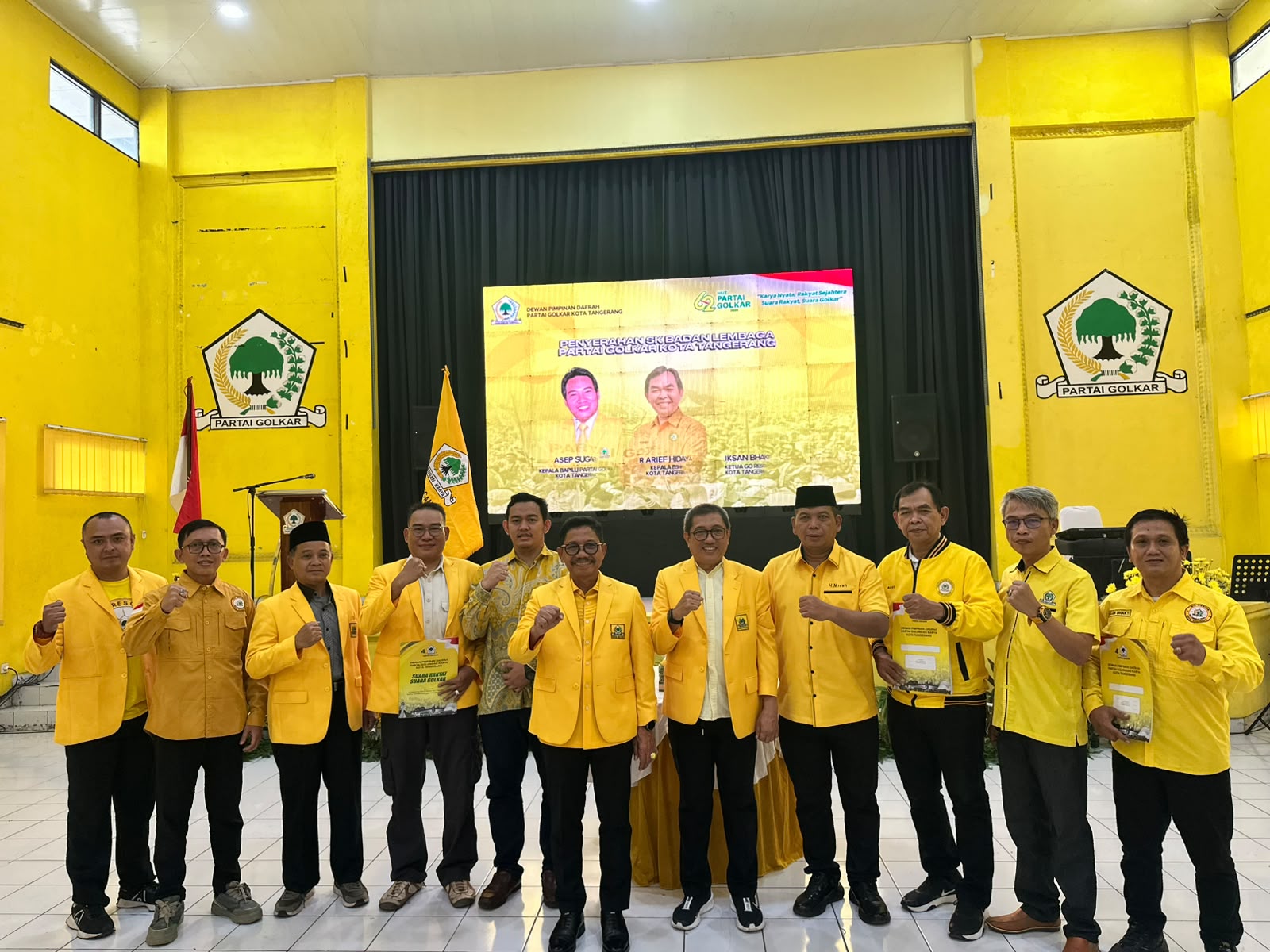 Semarak HUT ke-62 Golkar, Penyerahan SK Bappilu Warnai Perayaan di Kota Tangerang