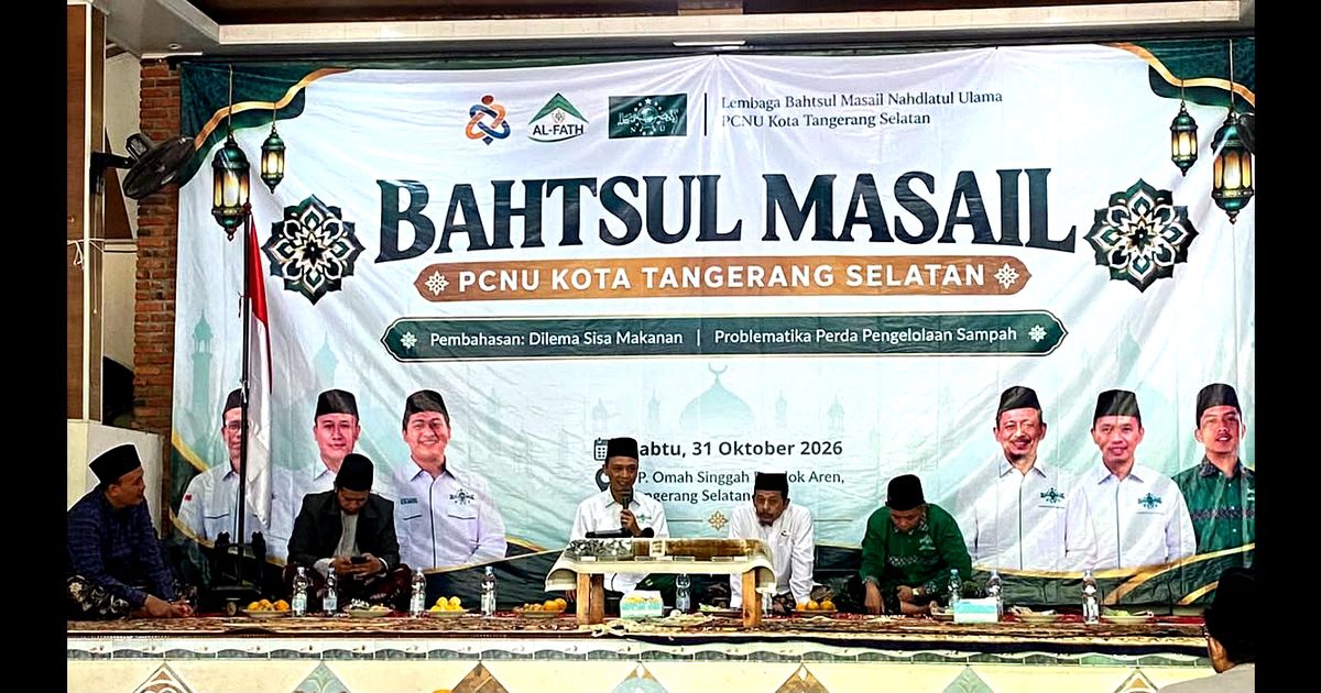 Bahtsul Masail PCNU Tangsel Bahas Sampah dan Sisa Makanan, Ketua PCNU: Fikih Harus Hadir Beri Solusi